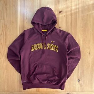 Nike Arizona State Hoodie Maroon Gold Team NikeFIT Medium